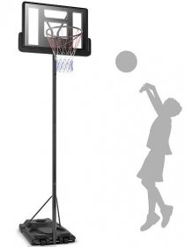 COSTWAY Panier de Basket sur Pied avec un Poteau Ajustable et un Panneau  Arrière pour Extérieur ou Intérieur : Amazon.fr: Sports et Loisirs