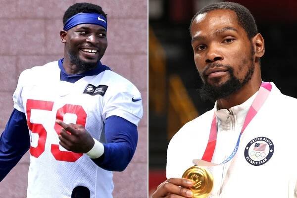 Lorenzo Carter and Kevin Durant