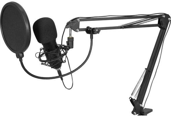 Omnitronic BMS-1C na stojanu USB mikrofon Druh přenosu:kabelový vč. pavouka, vč. kabelu, vč. stativu USB kabelový : Půhy.cz