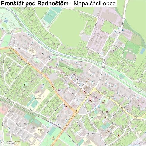 Frenštát pod Radhoštěm - mapy | Kurzy.cz