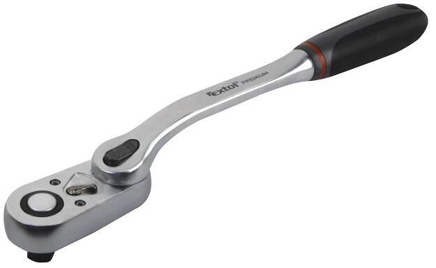 Kloubová tvarová ráčna 1/4" - 310 mm/48z. CrV EXTOL PREMIUM