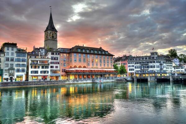  One of my favourite views in Zurich, Switzerland. Captured by unknown.