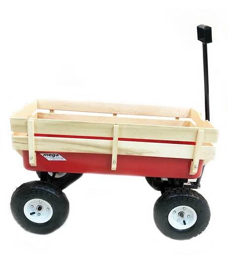 Uitility Wood Railing Wagon Cart