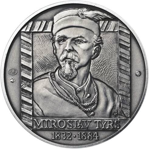 Cena Miroslav Tyrš - 1 Oz stříbro patina: 4 788 Kč