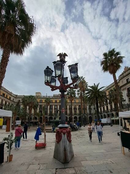 Barcelona a Plaça Reial - Náměstí