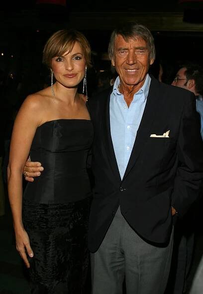 Mariska Hargitay and Mickey Hargitay during "Law and Order: Special Victims Unit" 100th Episode Party at TAO at TAO in New York.