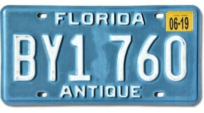 Americká SPZ Florida Antique BY1 760