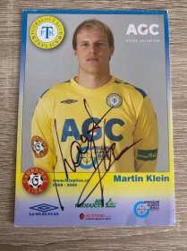 Martin Klein - originální autogram