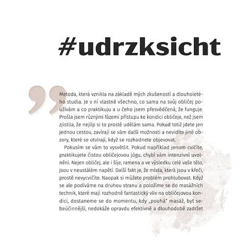 Kniha #udrzksicht od Marty Dřímal Ondráčkové