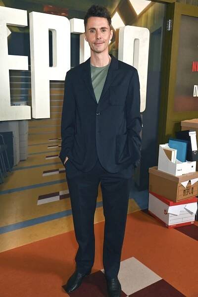 Matthew Goode attends a special screening of new series "Dept. Q" at The Ham Yard Hotel on May 27, 2025 in London, England