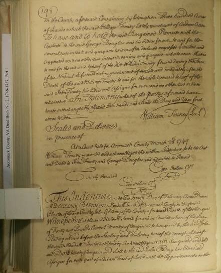Accomack County, Virginia, Deeds, 1663-1799
