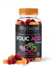 Folic Acid Gummies – Natural Grape Cherry & Orange Flavor – Gelatin-Free