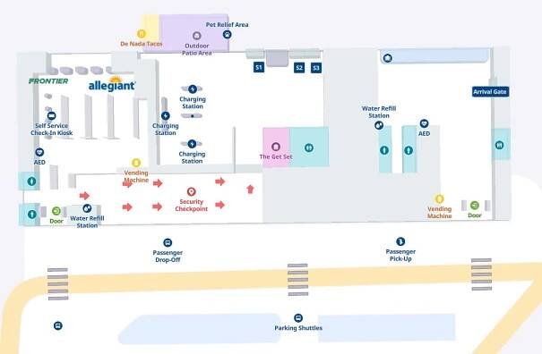 AUS South Terminal Map