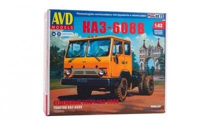 KAZ-608V tahač 1:43 - AVD  KAZ 608 V tahač - stavebnice KIT