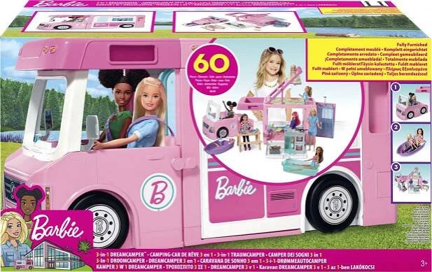Mattel Barbie GHL93 karavan snů 3v1
