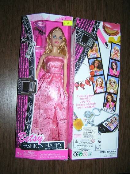 Nebezpečný výrobek - Panenka Betsy FASION HAPPY - Krajská hygienická stanice Pardubického kraje