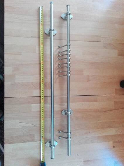Závěsná tyč FINTORP 2x 80cm + háčky - Nábytek