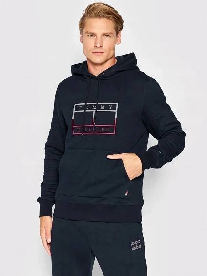 PÁNSKÁ MIKINA TOMMY HILFIGER FLAG HOODIE R S