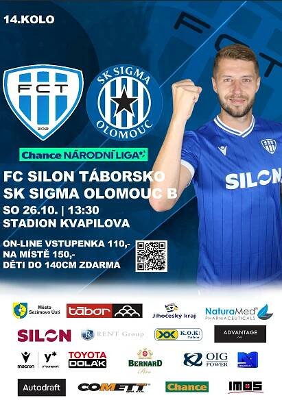 14.kolo ChNL, FC SILON Táborsko - SK Sigma Olomouc B