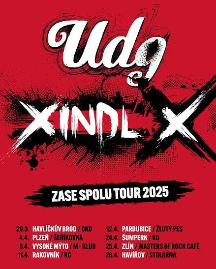 XINDL X a UDG - Zase spolu tour 2025 / Havířov / Stolárna, Stolárna club Havířov, Havířov - xticket.cz