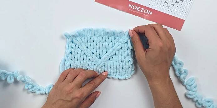 Jak vyrobit srdíčkový vzor z Alize Puffy | Návody a inspirace Noezon.cz 