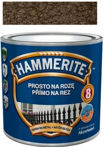 Akzo Nobel Hammerite přímo na rez 0,25L kladívkový hnědý