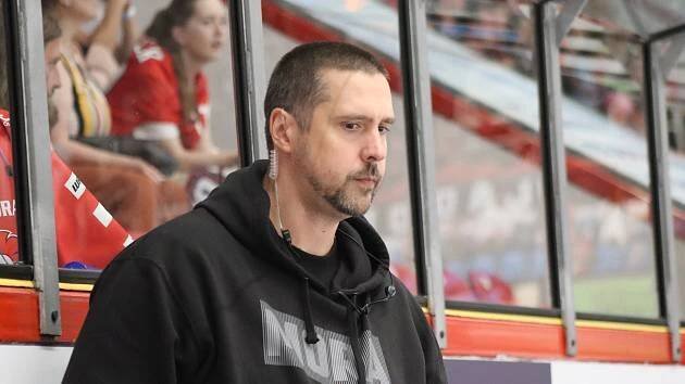 Hokejová příprava HC Olomouc - GKS Tychy. Branislav Konrád se po první třetině rozloučil s fanoušky
