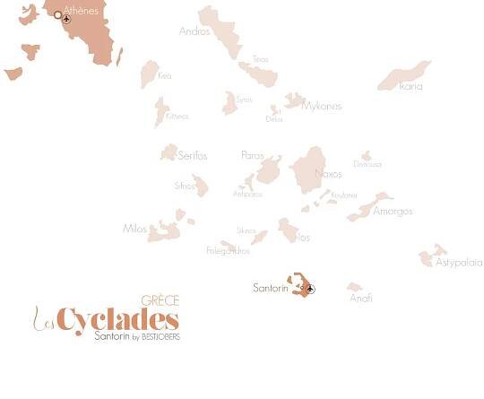 Carte Cyclades Blog Voyage