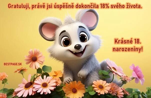 Krásná přání k 18. narozeninám pro holku, kluka (text, obrázky)