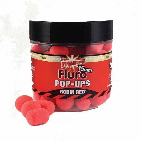 Dynamite Baits Pop-Ups Fluro Robin Red 15mm