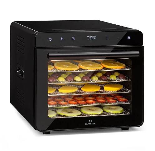 Shaftesbury, sušička, 700 W, funkce časovače, 35-85 °C. digitální dotykový displej Černá