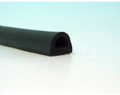 Pryžový profil EPDM mikroporézní samolepicí - tvar "D" - 14 x 12 mm