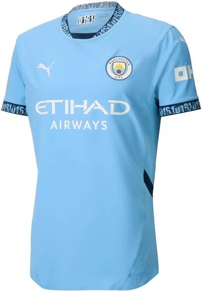 Manchester City PUMA Home Authentic Shirt 2024-25, , rebel_hi-res