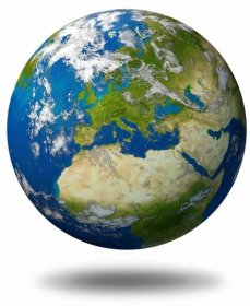 Planeta Země s Evropou — Stock obrázek
