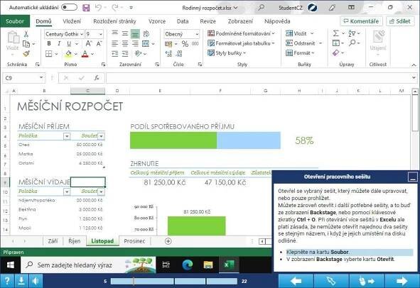 GOPAS Microsoft 365/2021 Excel - Sada 4 výukových kurzů, CZ (elektronická licence)