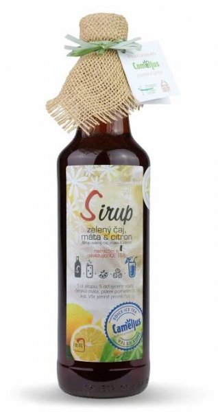 Sirup Camellus Klasik Zelený čaj, máta a citron 0,5l