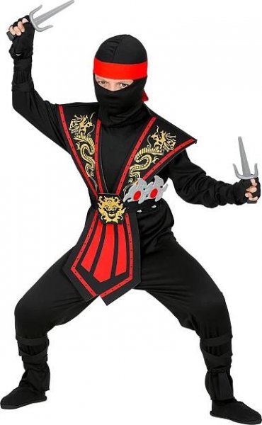 Widmann 3856 kostým Japonský Ninja červený/černý