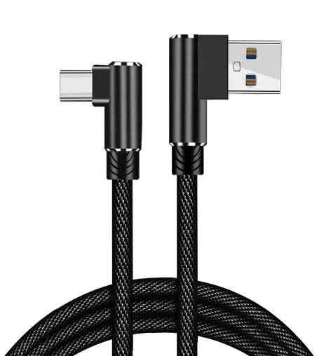 Nylonový kabel USB-C 3M černý - undefined