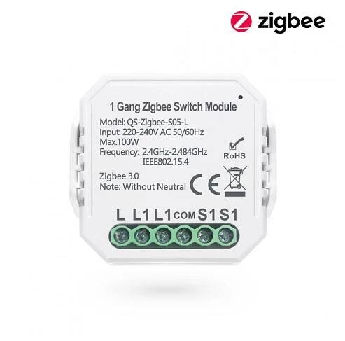 Chytrý spínač Smoot ZigBee Switch Module bez nuláku