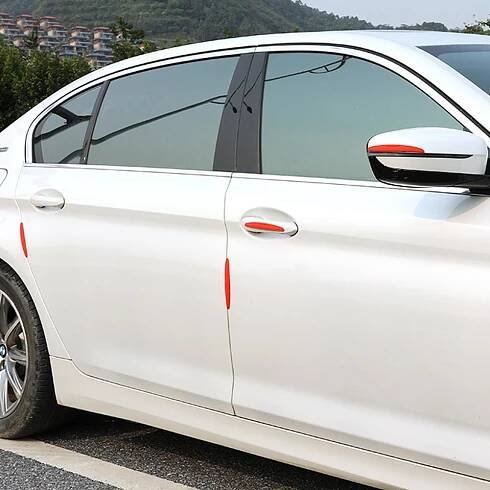 4ks bočních hran dveří auta Antikolizní ochranné nálepky na lištu Ochranné kryty Ochrana krytu zpětného zrcátka