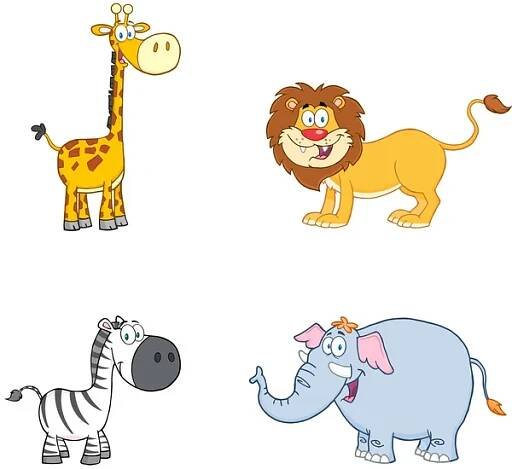 Jungle Animals.Collection — Stock obrázek