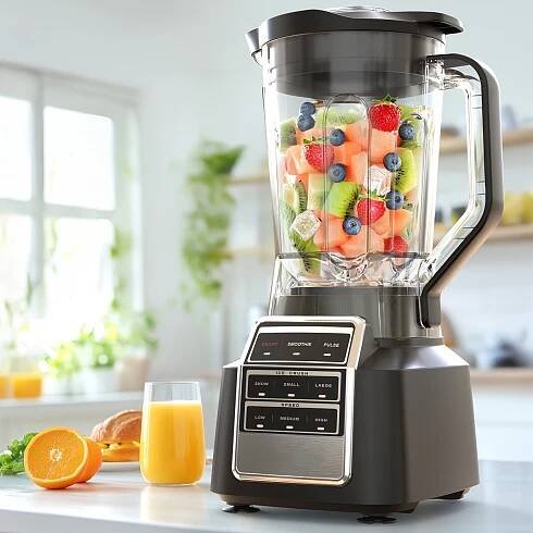 72oz juicer machine nutritious recipe smoothie blender   blending with 8 programs   effortless blending space saving design for fresh fruit vegetable juice with indicator lights without time counting patented   christmas