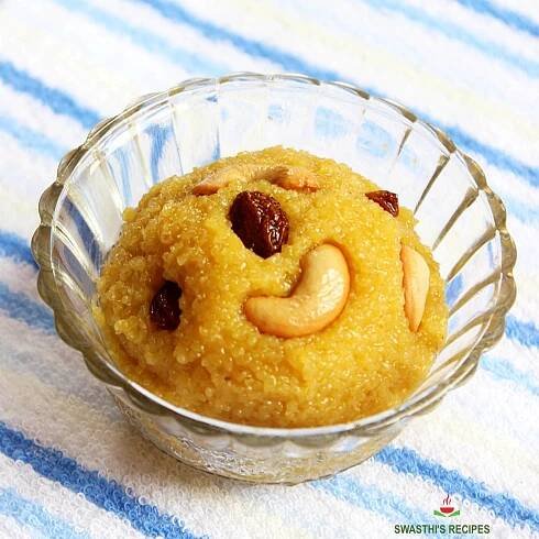 Mango Kesari (Mango Sheera, Mango Halwa) - Swasthi's Recipes
