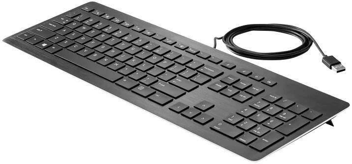 HP Premium - USB - Keyboard Anodized Aluminum-trimmed