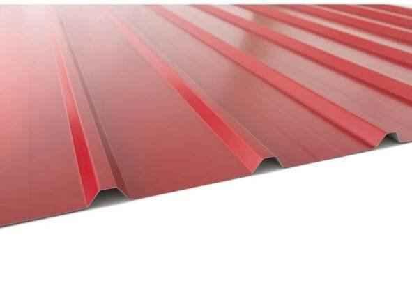 COVERNIT Trapézový plech T12 červená RAL 3011, 2000 x 910 mm