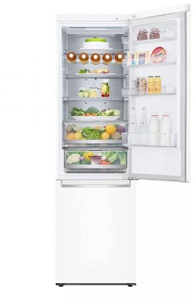 LG Kombinovaná chladnička LG | C | 384 l | Smart invertorový kompresor |DoorCooling+™|Bílá, GBB72SWUCN1