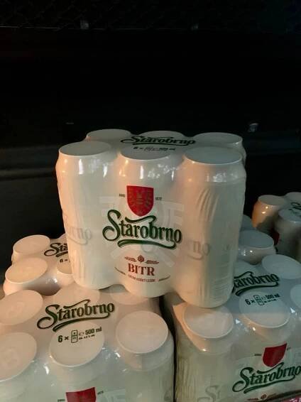 Starobrno Bitr pivo v plechu
