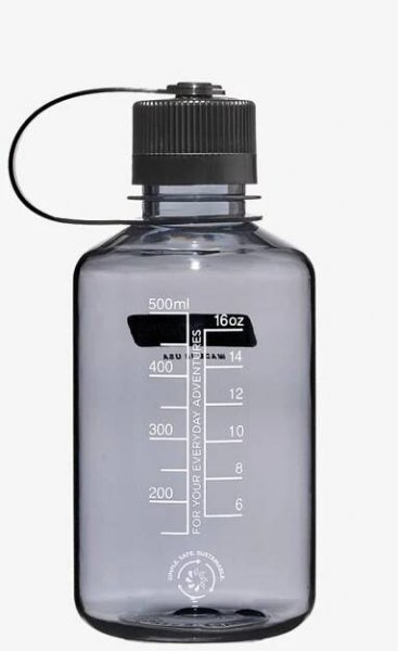 Láhve na pití Nalgene 500ml Narrow Mouth Sustain Water Bottle Gray