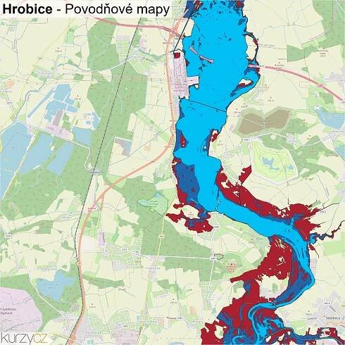 Hrobice - mapy | Kurzy.cz