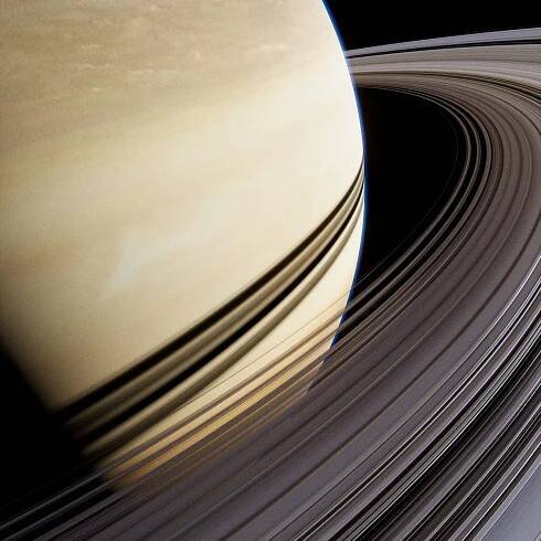 Icy Rings of Saturn - 3D Render